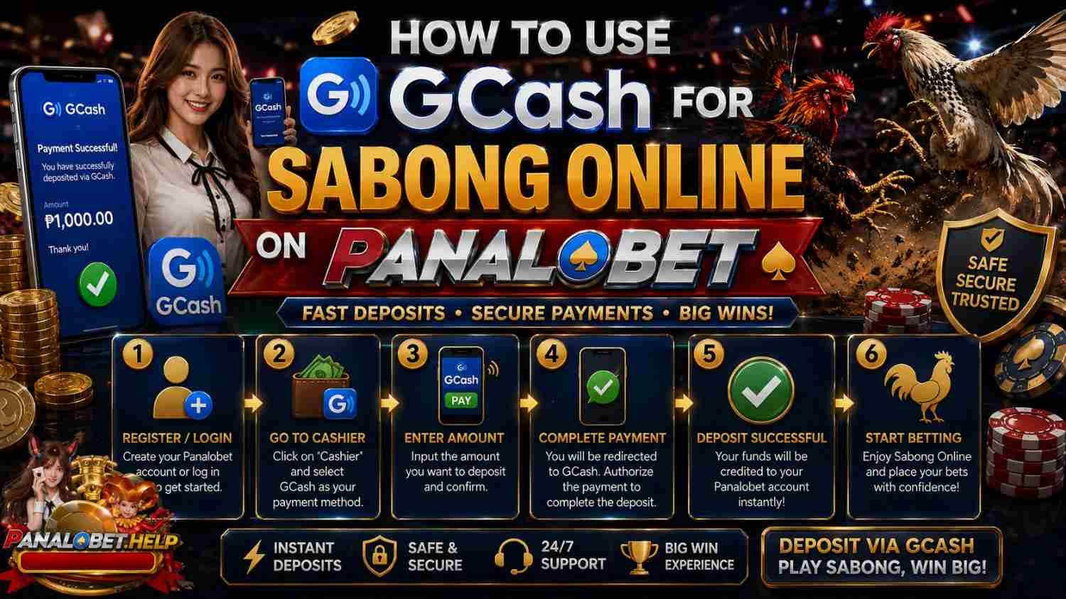 How to Use GCash for Sabong Online on Panalobet