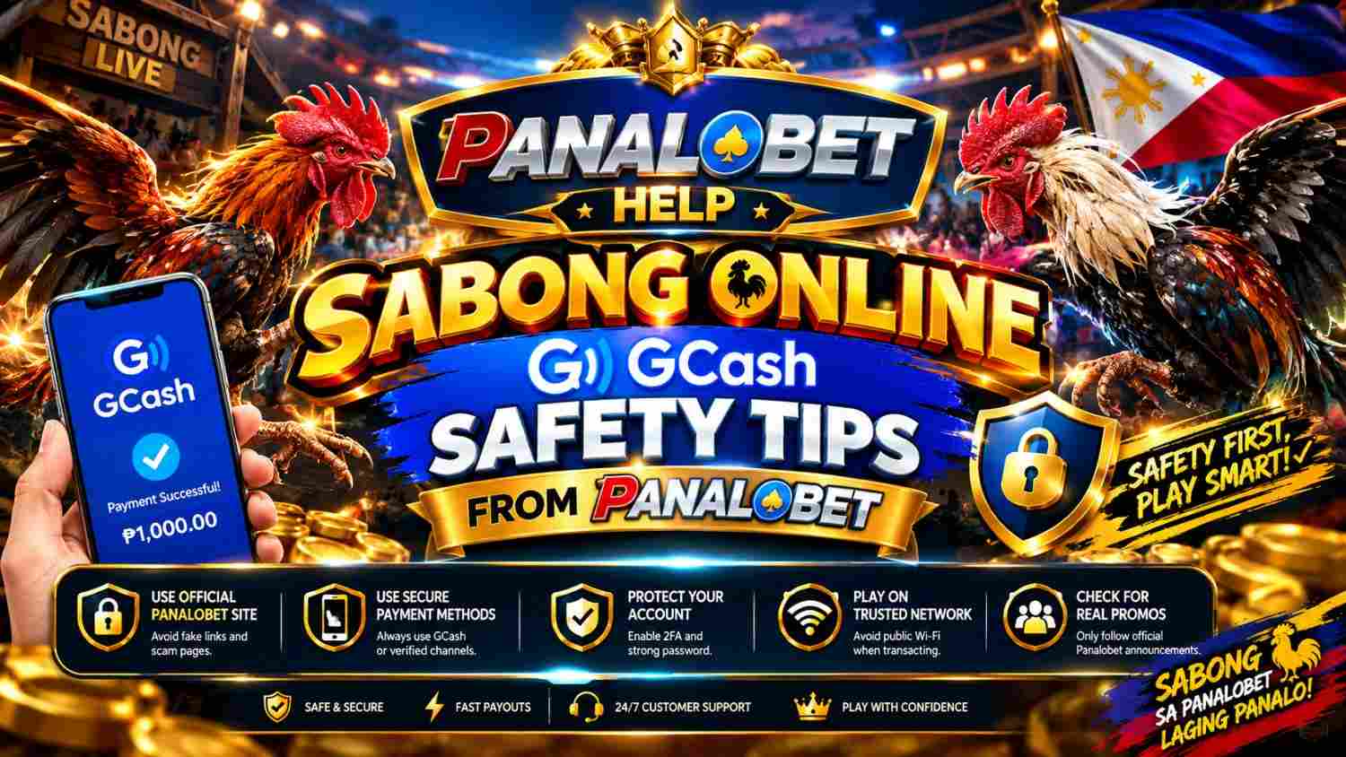 Sabong Online GCash Safety Tips from Panalobet